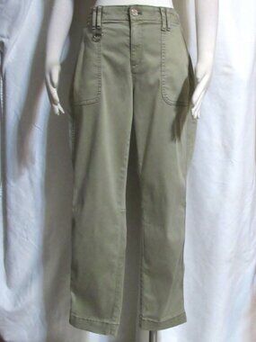 New Women's Ladies WHITE HOUSE BLACK MARKET Green Slim Fit Ankle Pants 4 S $99